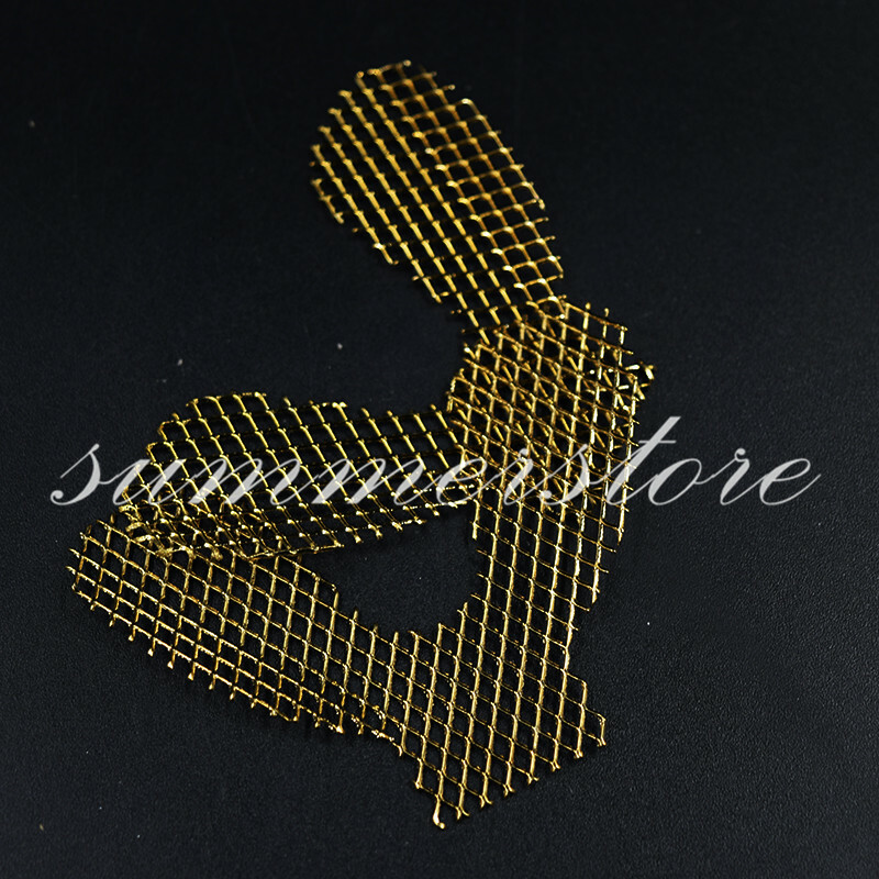 10x Dental Gold Stainless Steel Metal Net Strengthen Teeth Impression Tray Lower