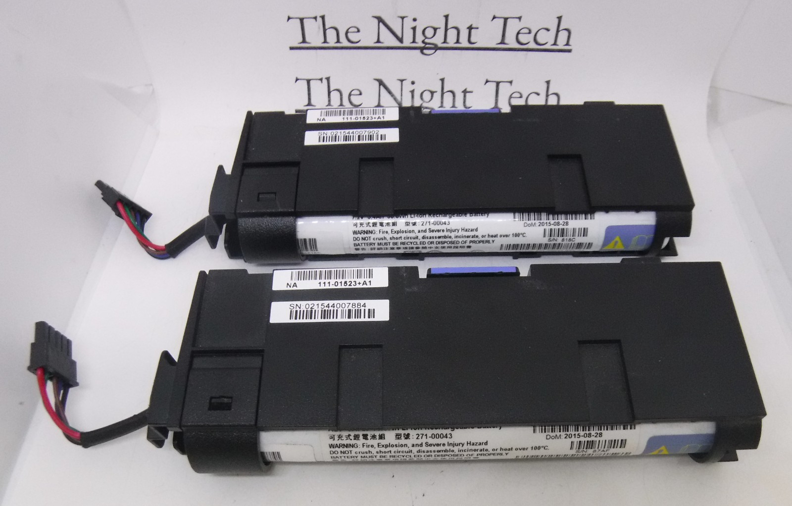 Lot of 2 NetApp 271-00043 / 111-01523+A1 Lithium-Ion Battery Module