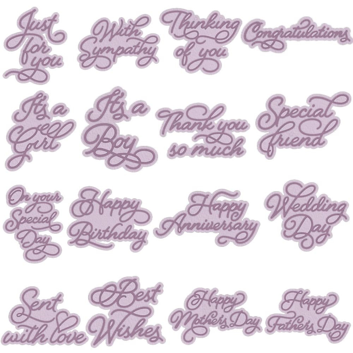 CYFUN DESIGN 16 PCS Alphabets Dies for Card Making, Happy Occasions, Scrapboo...