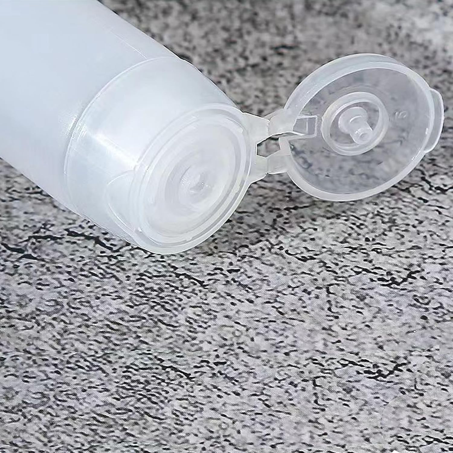 GANPUB 5 Pcs White 1 oz Travel Bottles Empty Refillable Toothpaste Tubes Cont...