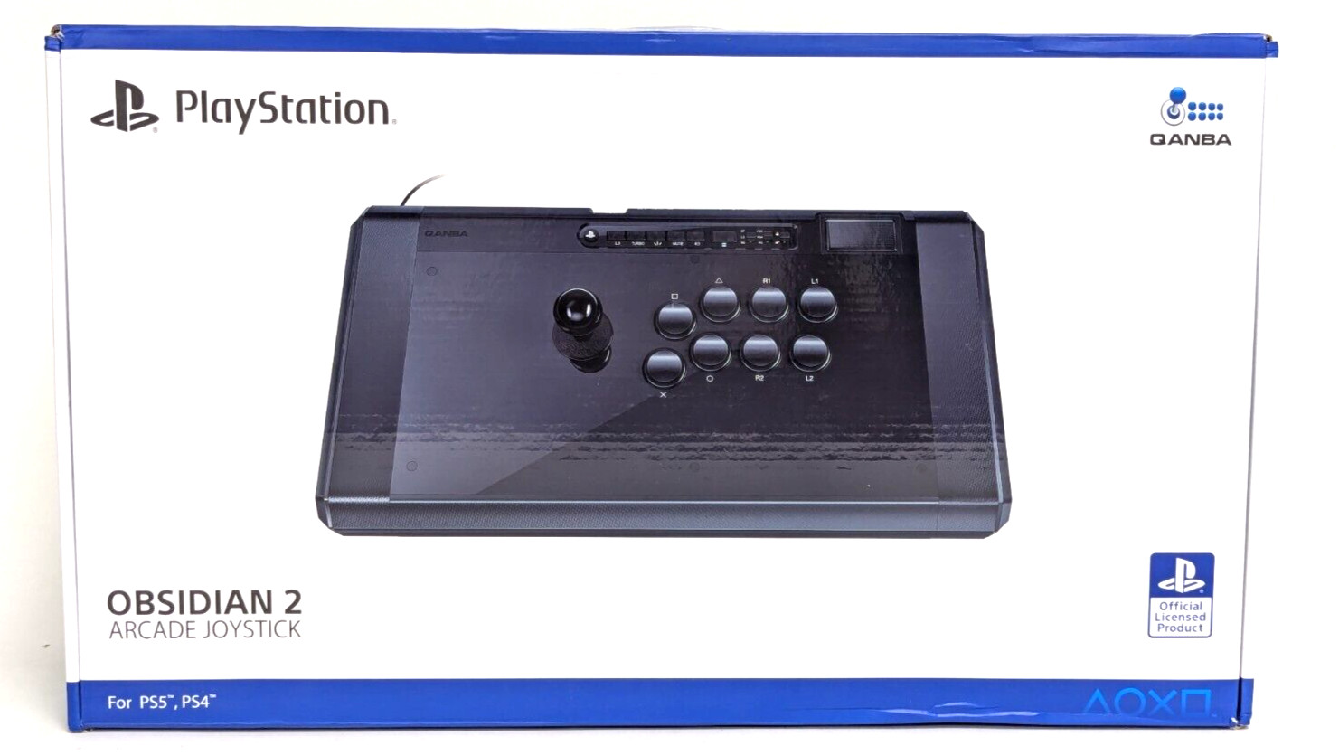 Qanba Q7 Obsidian 2 Wired Joystick for PlayStation PS5 PS4 and PC Black Used