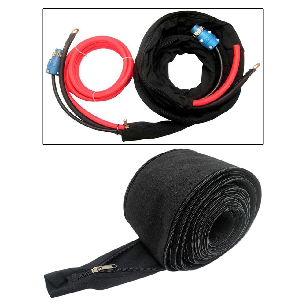 Cable Sheath for Welding Torch Reinforced Outer Layer Zippered 14.5m/570in
