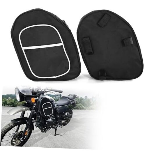 Motorcycle Front Frame Side Bags Compatible with 2018-2023 Royal Enfield