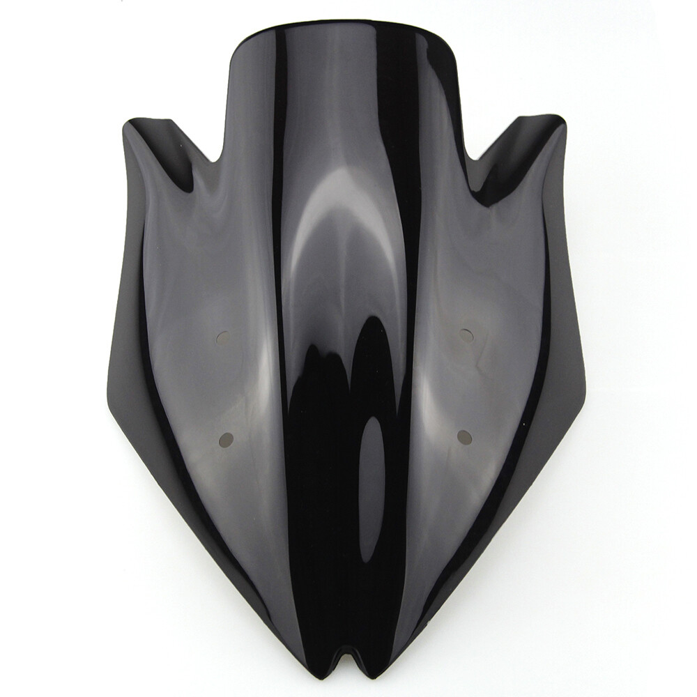 ABS Plastic Windshield for Kawasaki Z1000 2007 2008 07 08 Black Front Windscreen