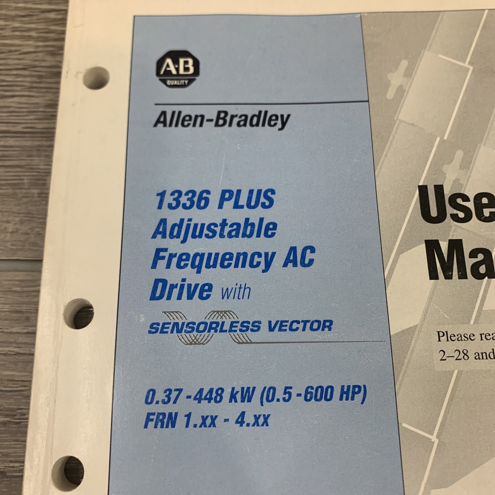 Allen-Bradley 1336 PLUS Adjustable Frequency AC Drive User Manual 1997