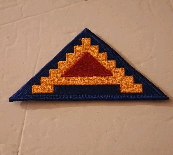 7th Army WWII Vintage Patton Sicily and France Patch WW2 Field Worn, Stitched On