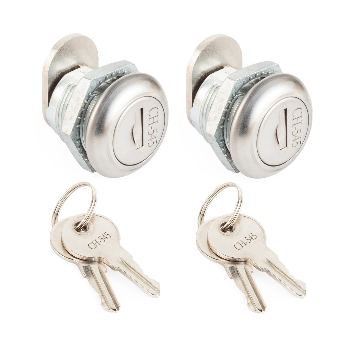 Dilidou Truck Toolbox Lock, 2 Pack Keyed Alike Lock Silver