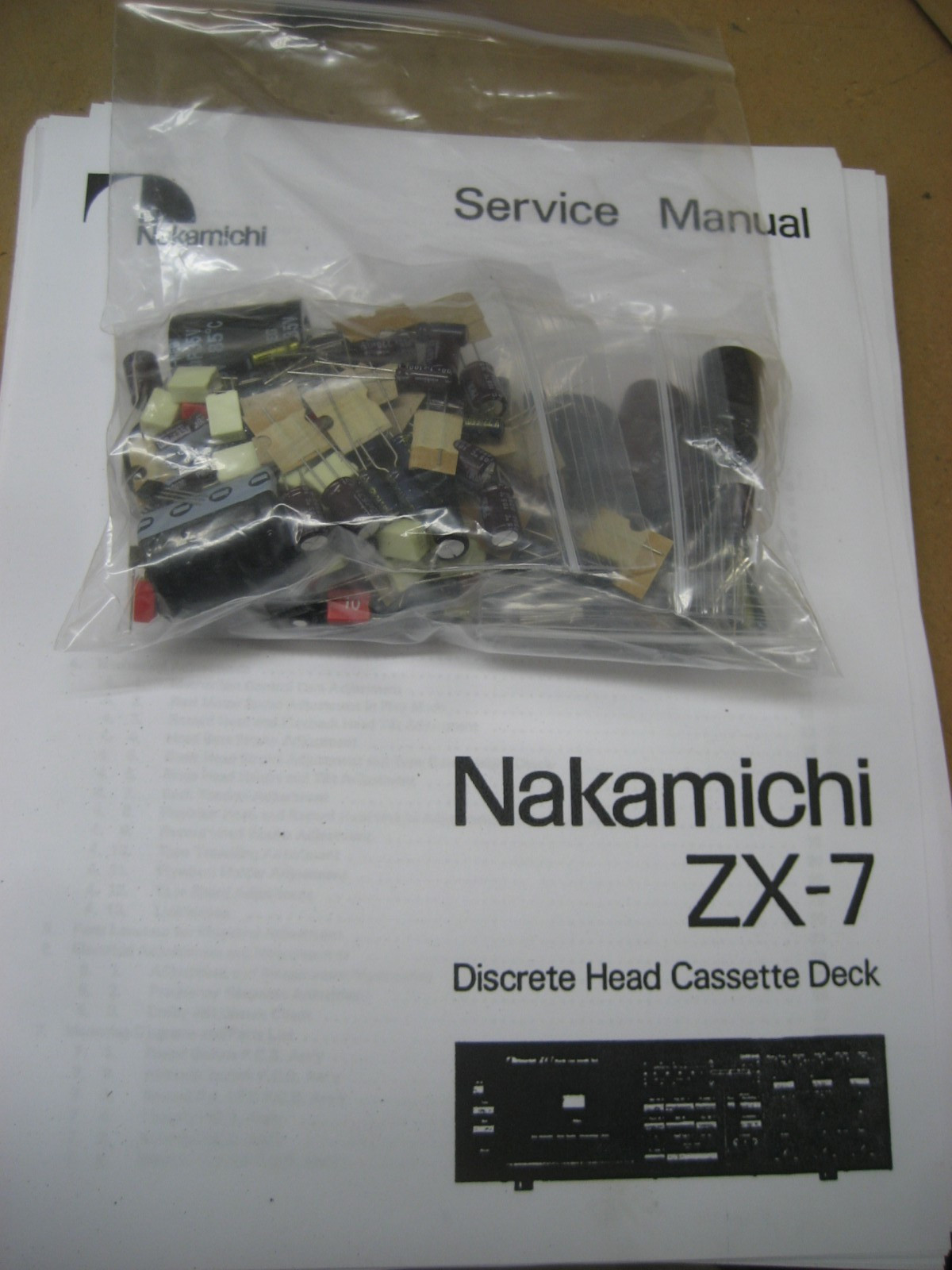 Nakamichi ZX-7 Cassette Deck Ultimate Upgrade Kit Genuine Parts Restoration