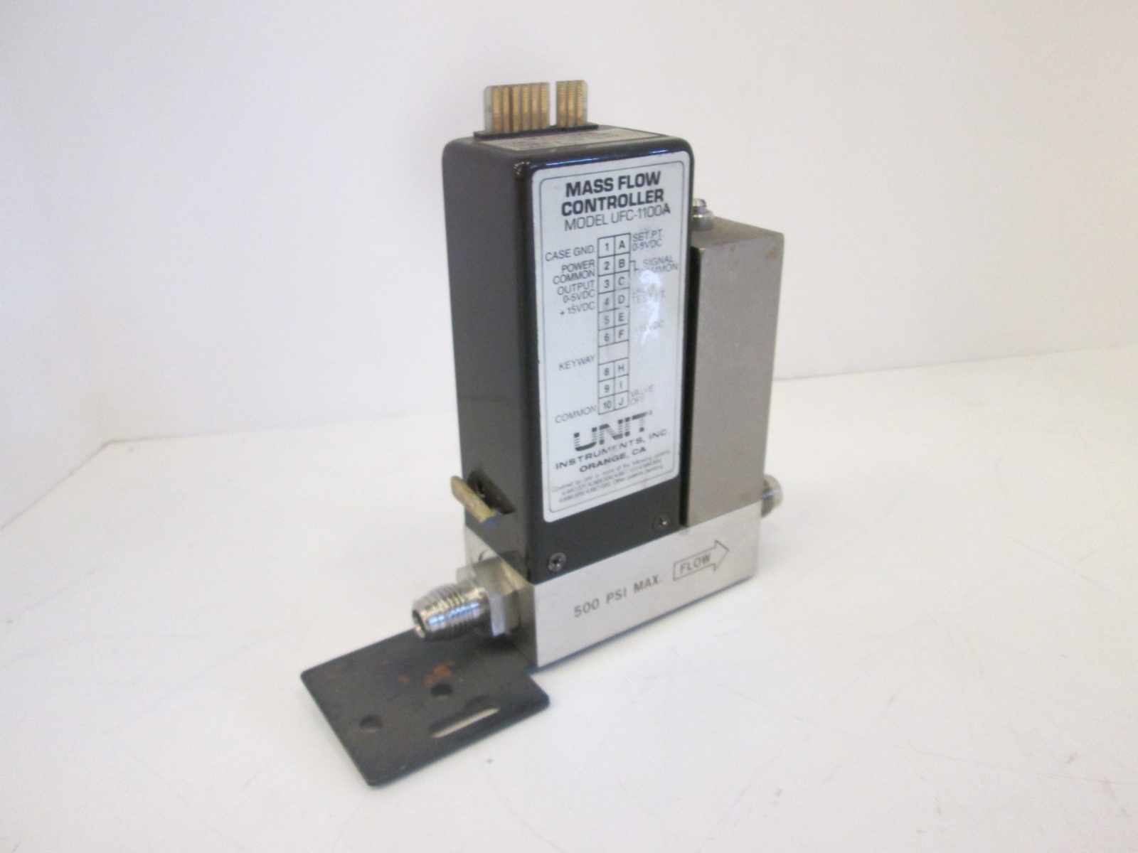 Unit Instruments, UFC-1100A, Mass Flow Controller, 10 SLPM, N2, Used