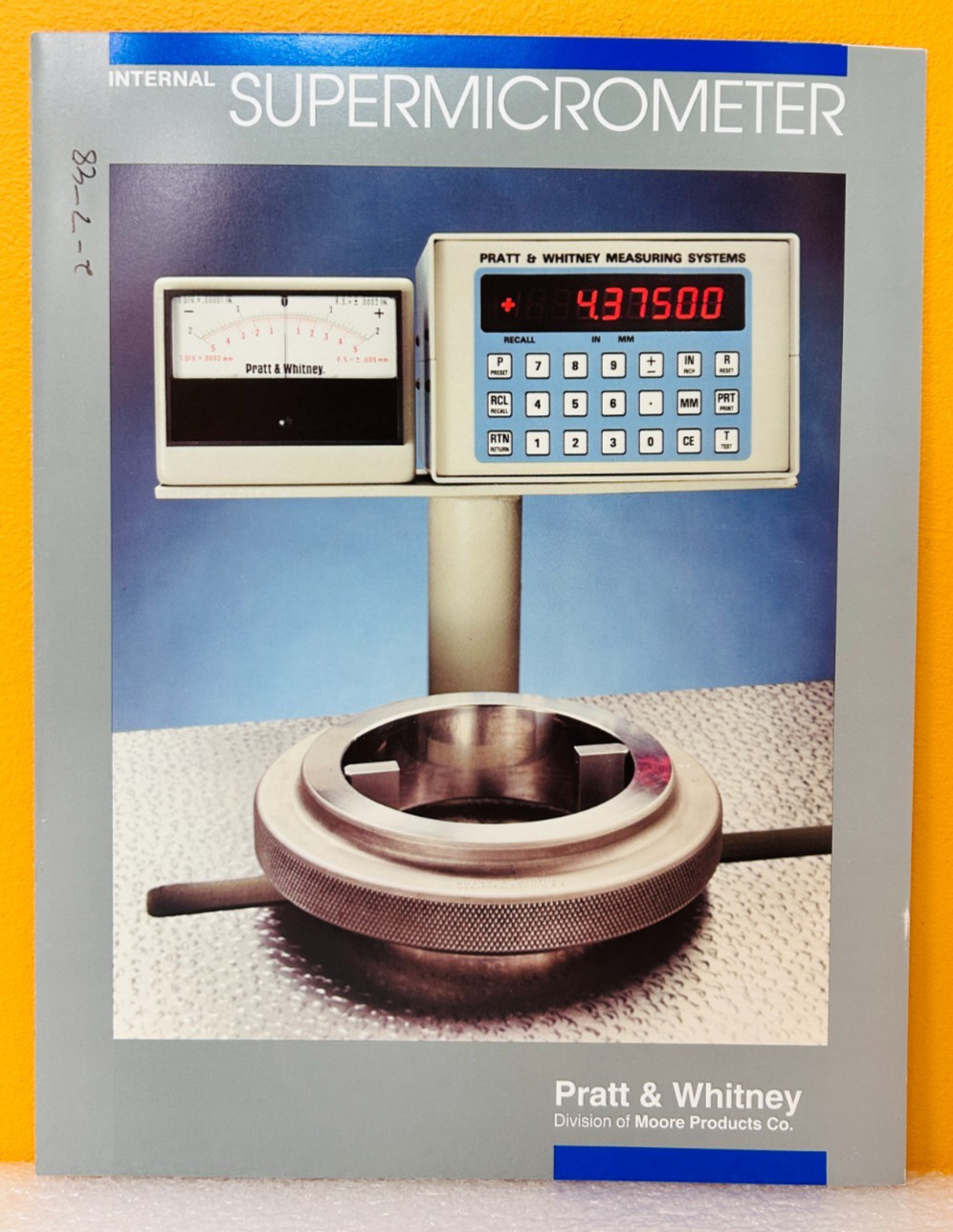 Pratt & Whitney Internal Supermicrometer Catalog.