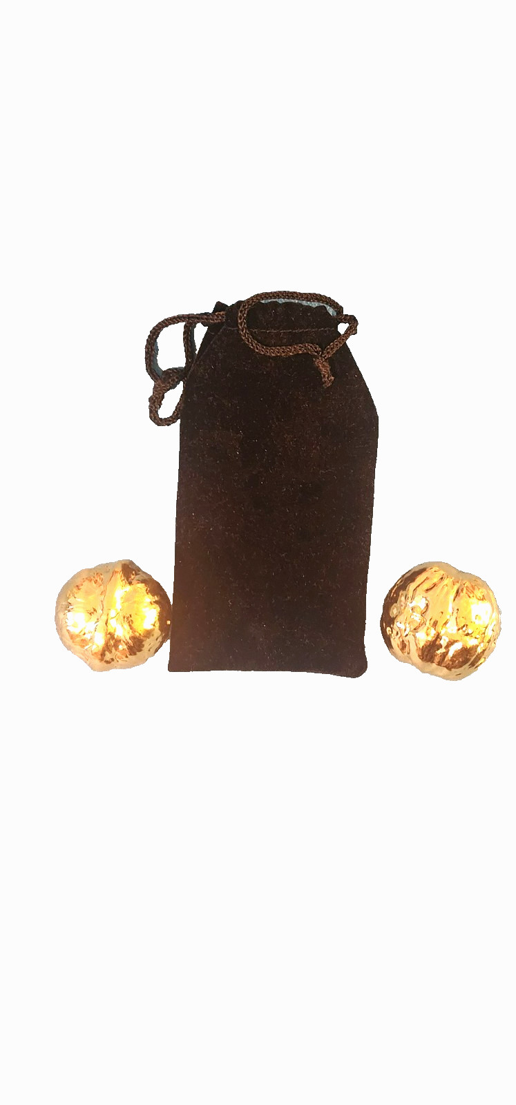 Gold platted stress relief walnuts