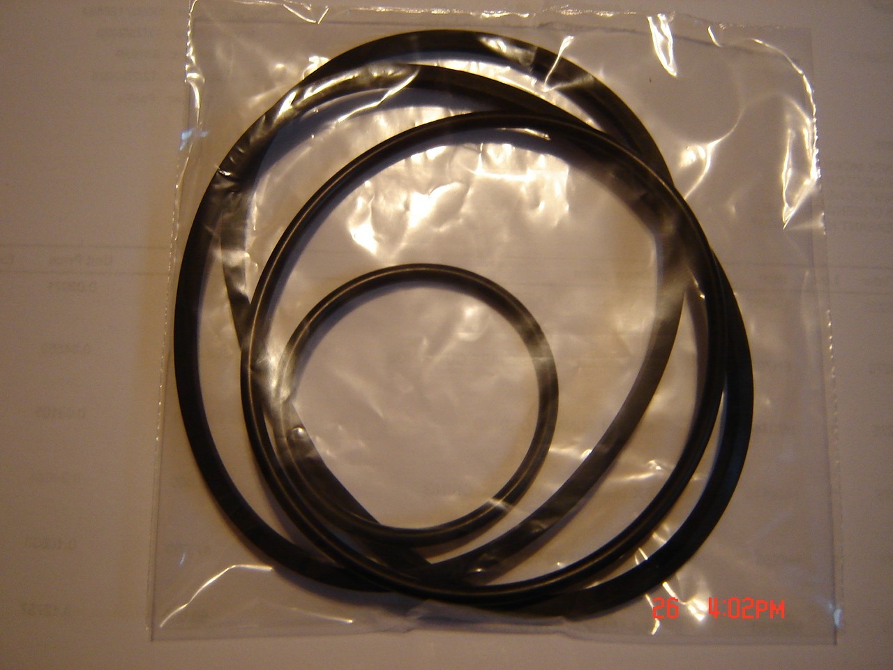 MINOLTA 6000 Sound Projector Belts,  3 Belt Set, Minolta 8mm Projector Belts,New