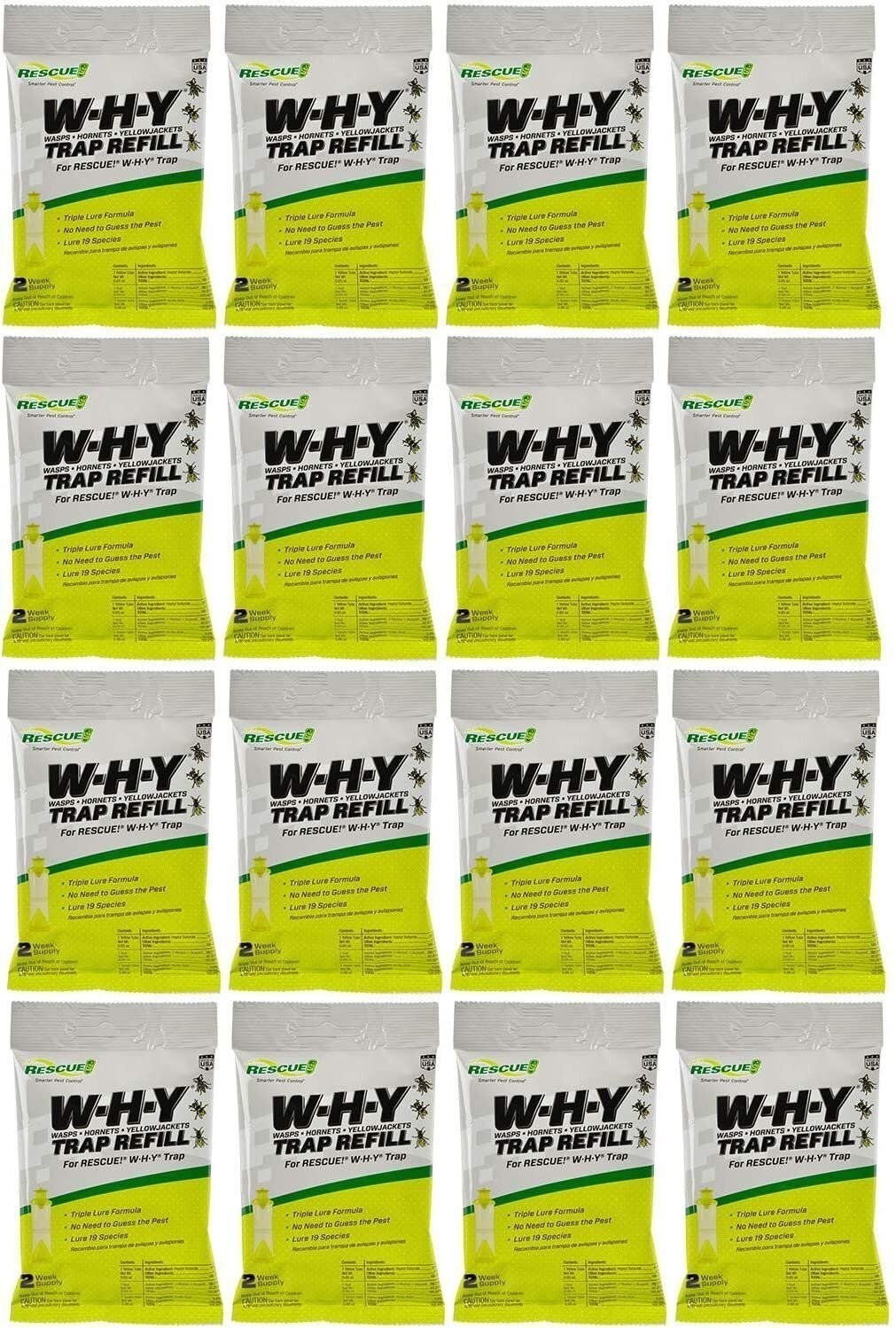 RESCUE! Non-Toxic Wasp, Hornet, Yellowjacket Trap (WHY Trap) Attractant...