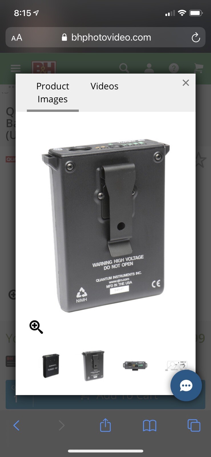Quantum Instruments Turbo SC Battery Pack for Portable Flashes