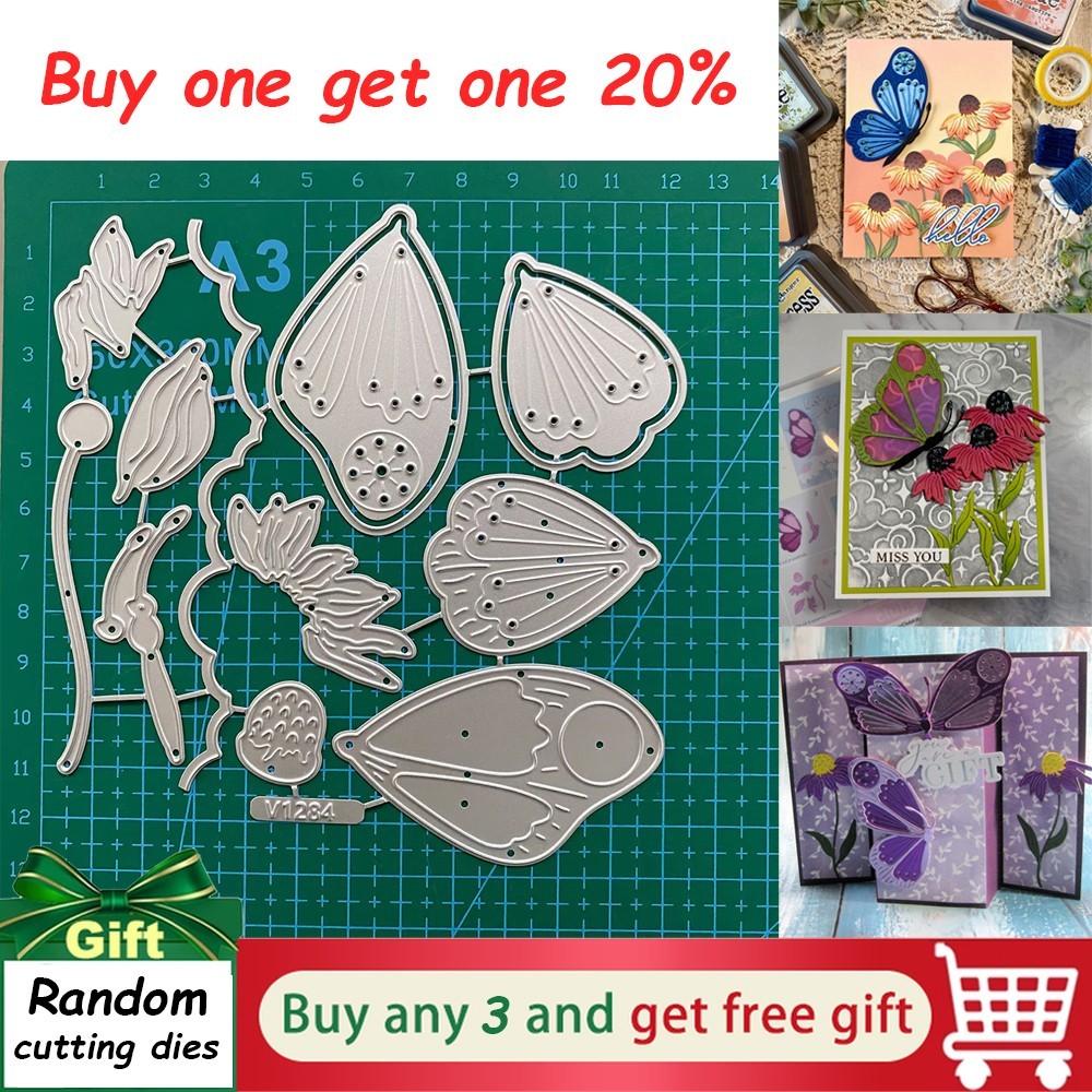 Butterfly Dance Cutting Dies Scrapbooking Photo Album Embossing Stencils Crafts