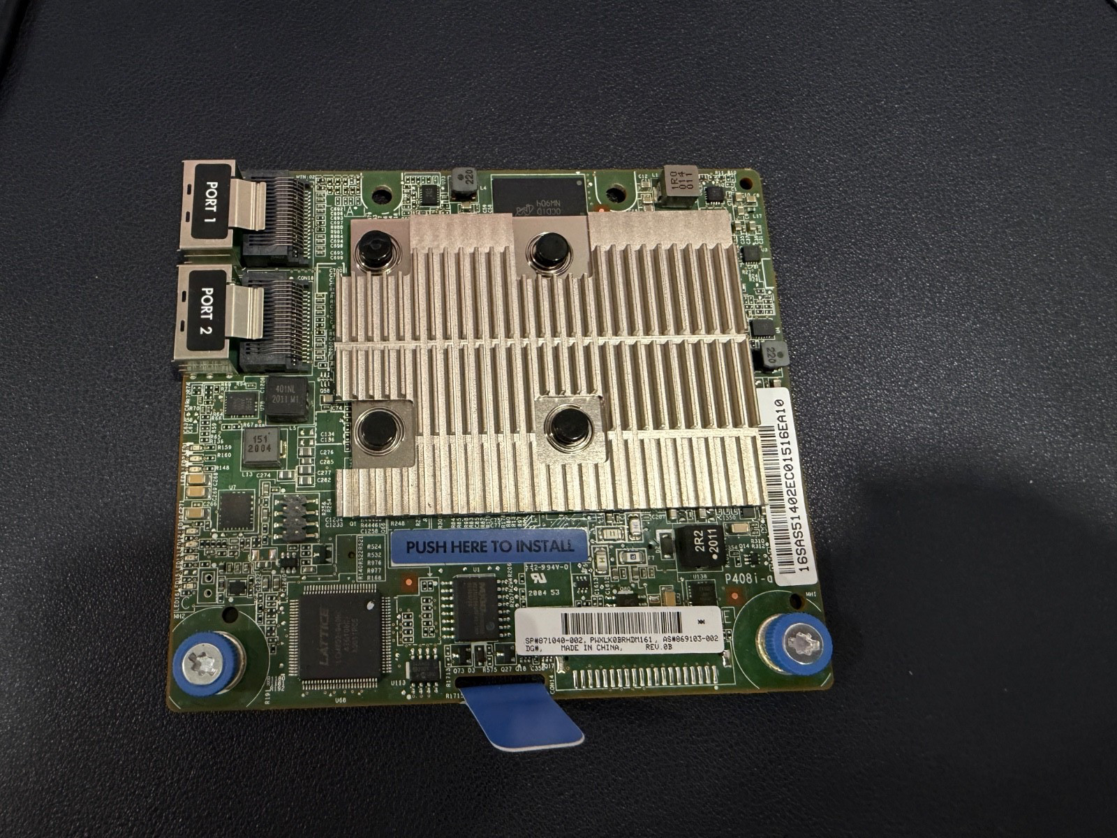 HPE 871040-001 Smart Array P408i-a SR Gen10 12G SAS Modular LH Controller Used!