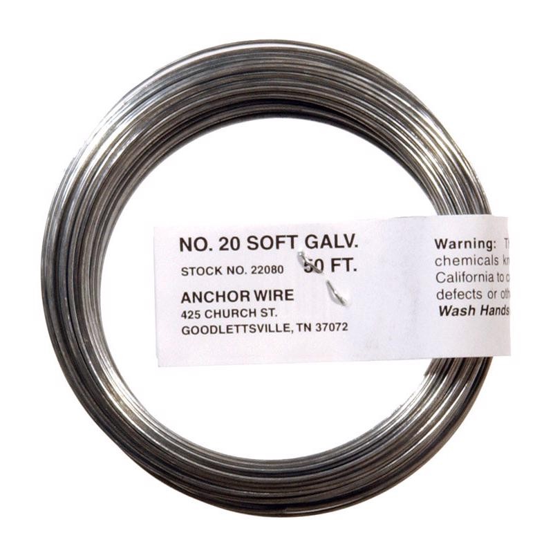 Hillman 123181 Galvanized Steel Mechanics/Stovepipe Wire #20x50 ft. (Pack of 12)