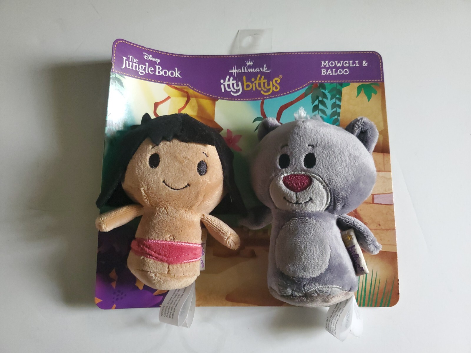 New Hallmark Disney’s Jungle Book Mowgli & Baloo Itty Bittys Set Stuffed Plush