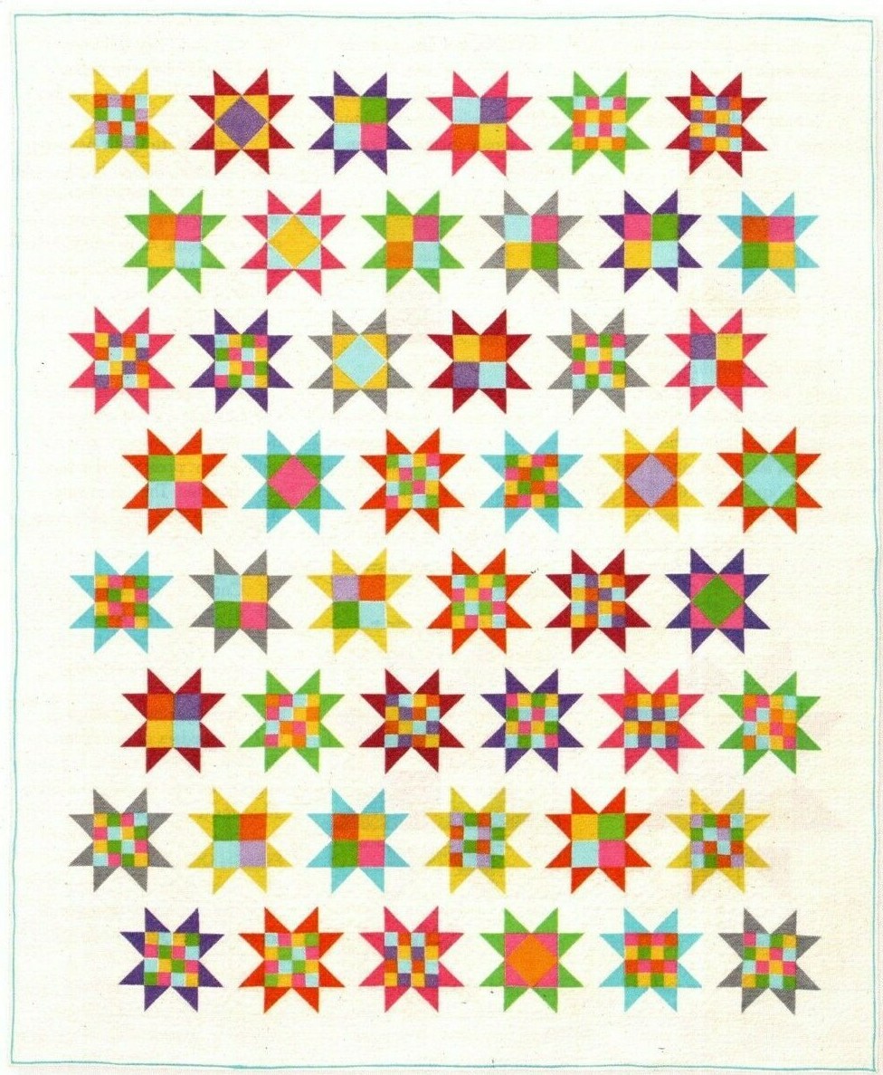 Constellation Quilt Pattern Pieced KK