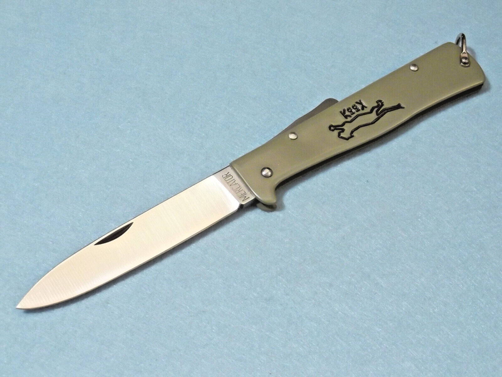 OTTER-Messer MERCATOR 10426KOL Olive carbon lockback knife 4 3/8" closed Germany