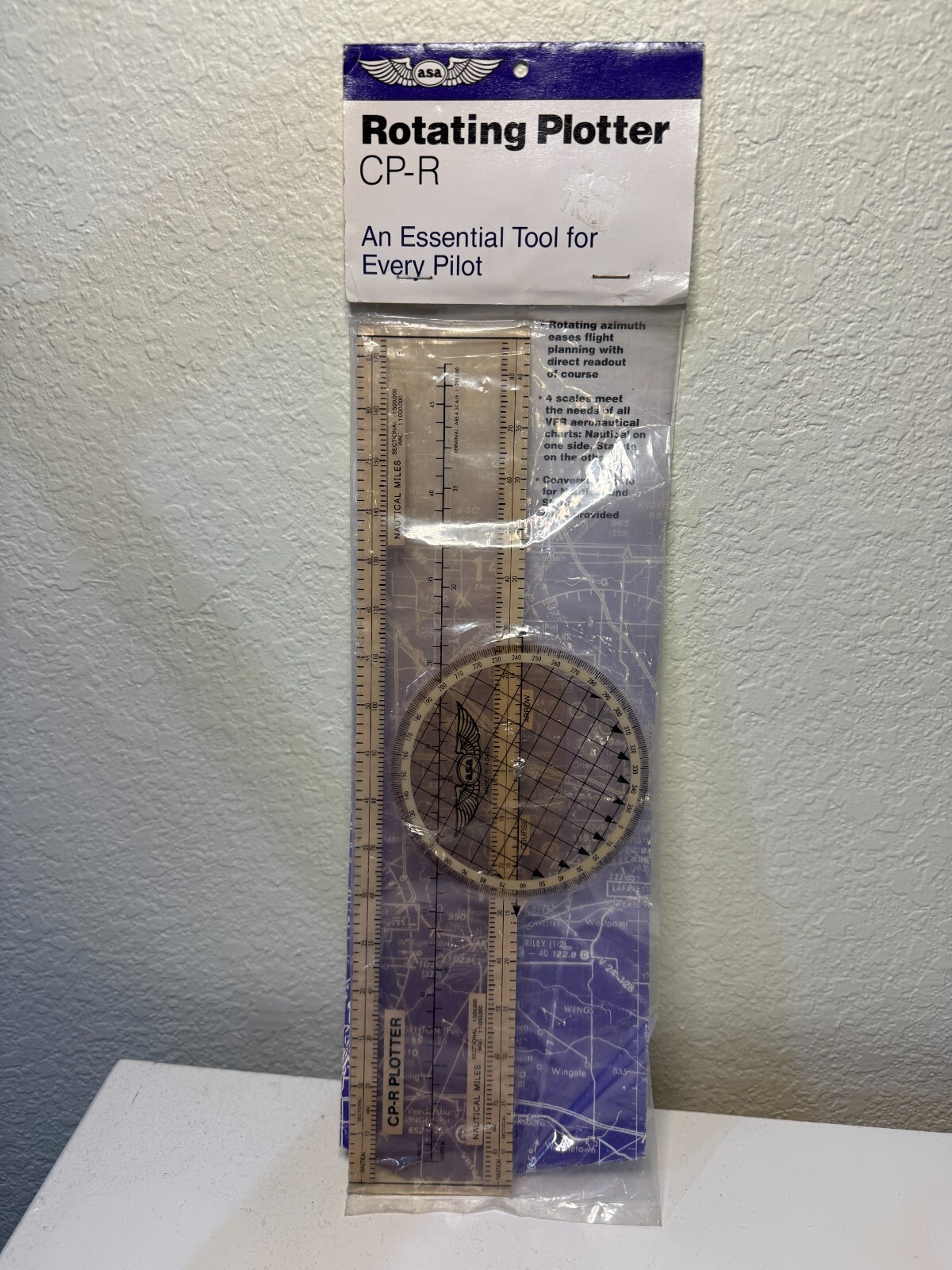 ASA ROTATING CHART PLOTTER VFR SECTIONAL WAC TERMINAL p/n ASA-CP-R