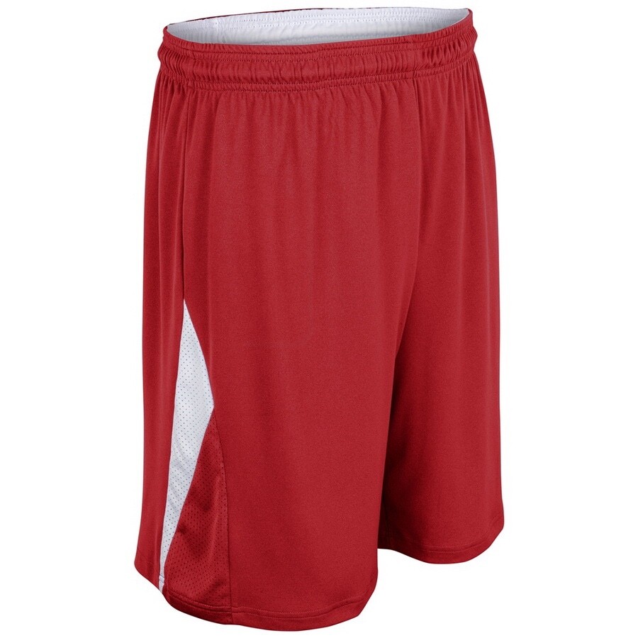 Champro BBS14A Pivot Reversible Basketball Short Adult Medium Scarlet/White