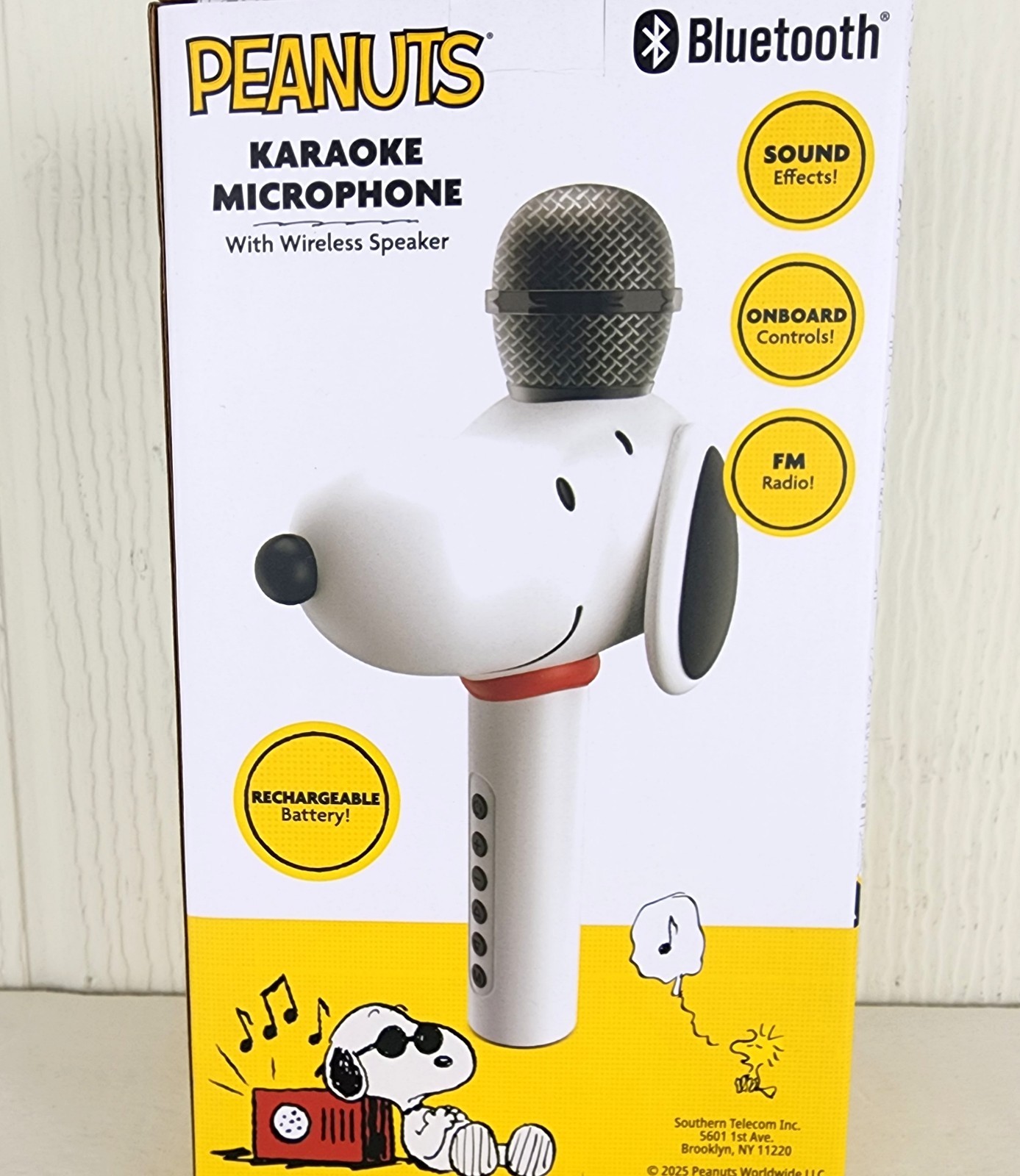 Peanuts Snoopy Bluetooth Karaoke Microphone Wireless Speaker New Sealed NIB