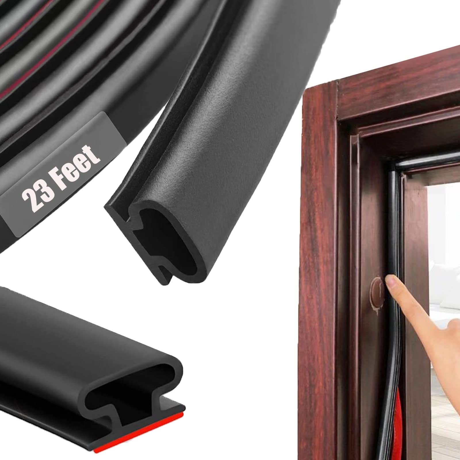 Black Rubber Weather Stripping Door Seal Strip D Shape Door Weather Seal