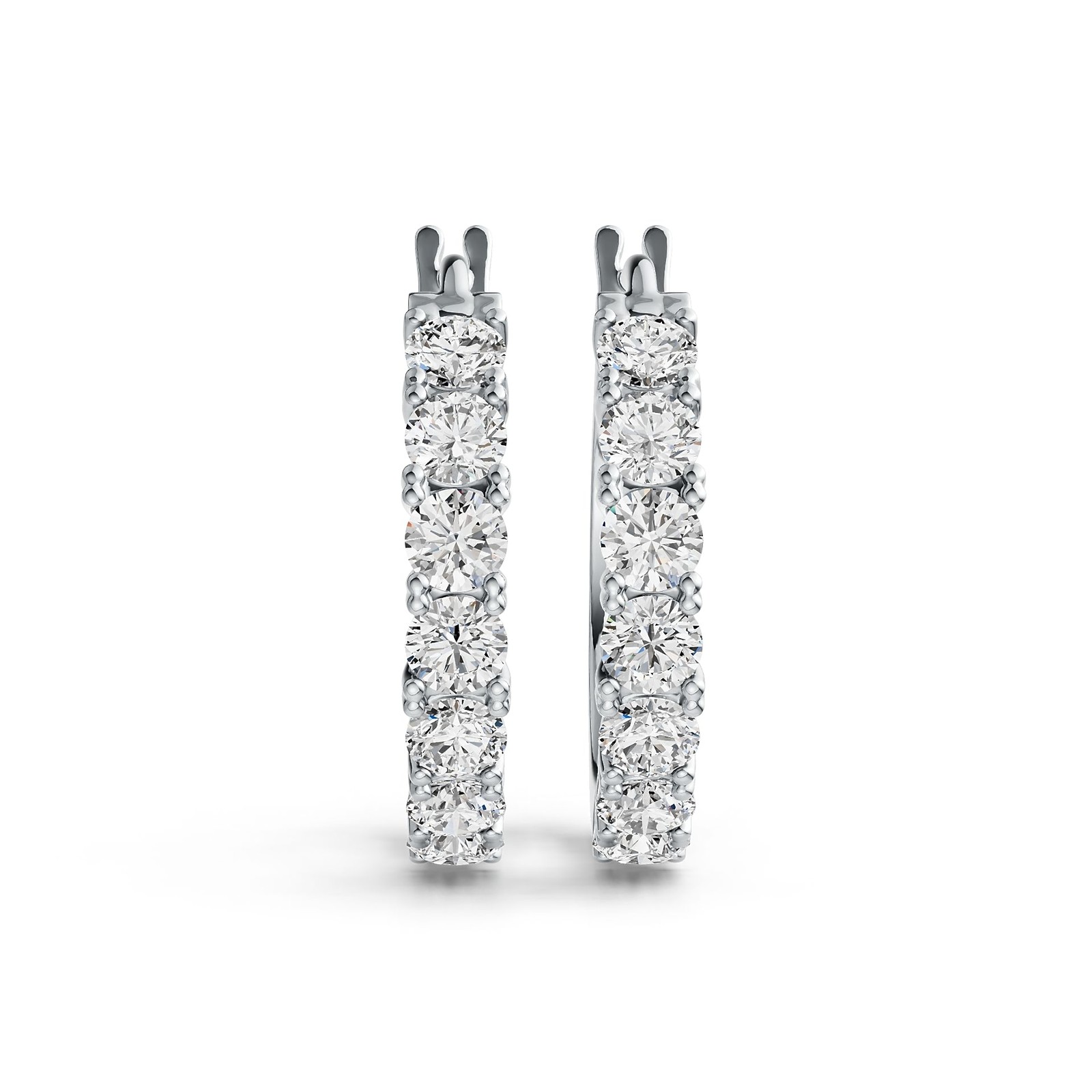 Sterling Silver Semi Mount Earrings Setting Round RD 4x4mm