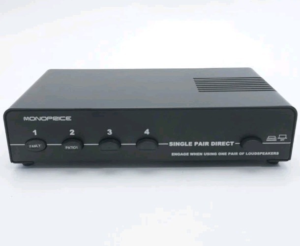 Monoprice 4-Channel Speaker Selector Good Condition Nice Fast Shipping