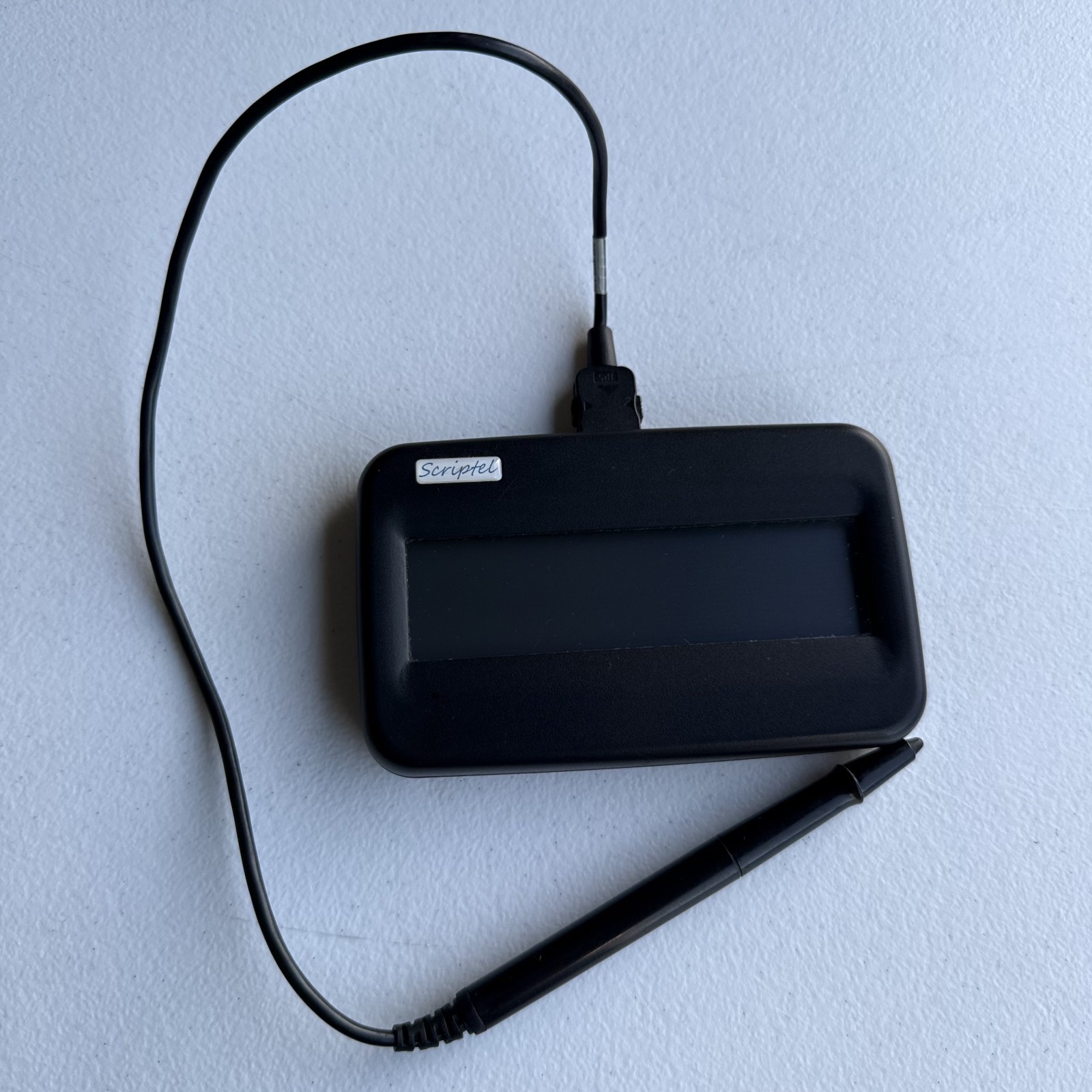 Scriptel ST1551 ST1550 EasyScript Compact 1x5 LCD Signature Capture Pad With Pen
