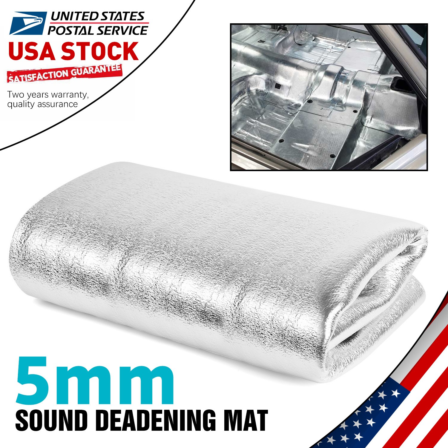 Aluminium & Cotton WHITE Reflective Insulation Foam Core Radiant Barrier 5MM