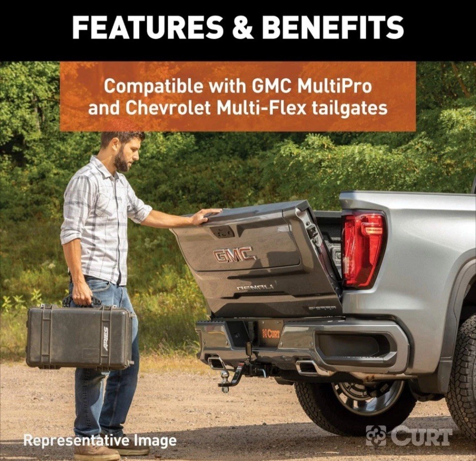 CURT Protective MultiPro Multi-Flex Tailgate Sensor with 2-1/2" Hitch Cap #58266
