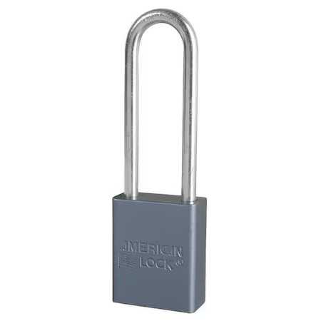 American Lock A32ka Lockout Padlock, Keyed Alike, Aluminum, Silver, 1 In