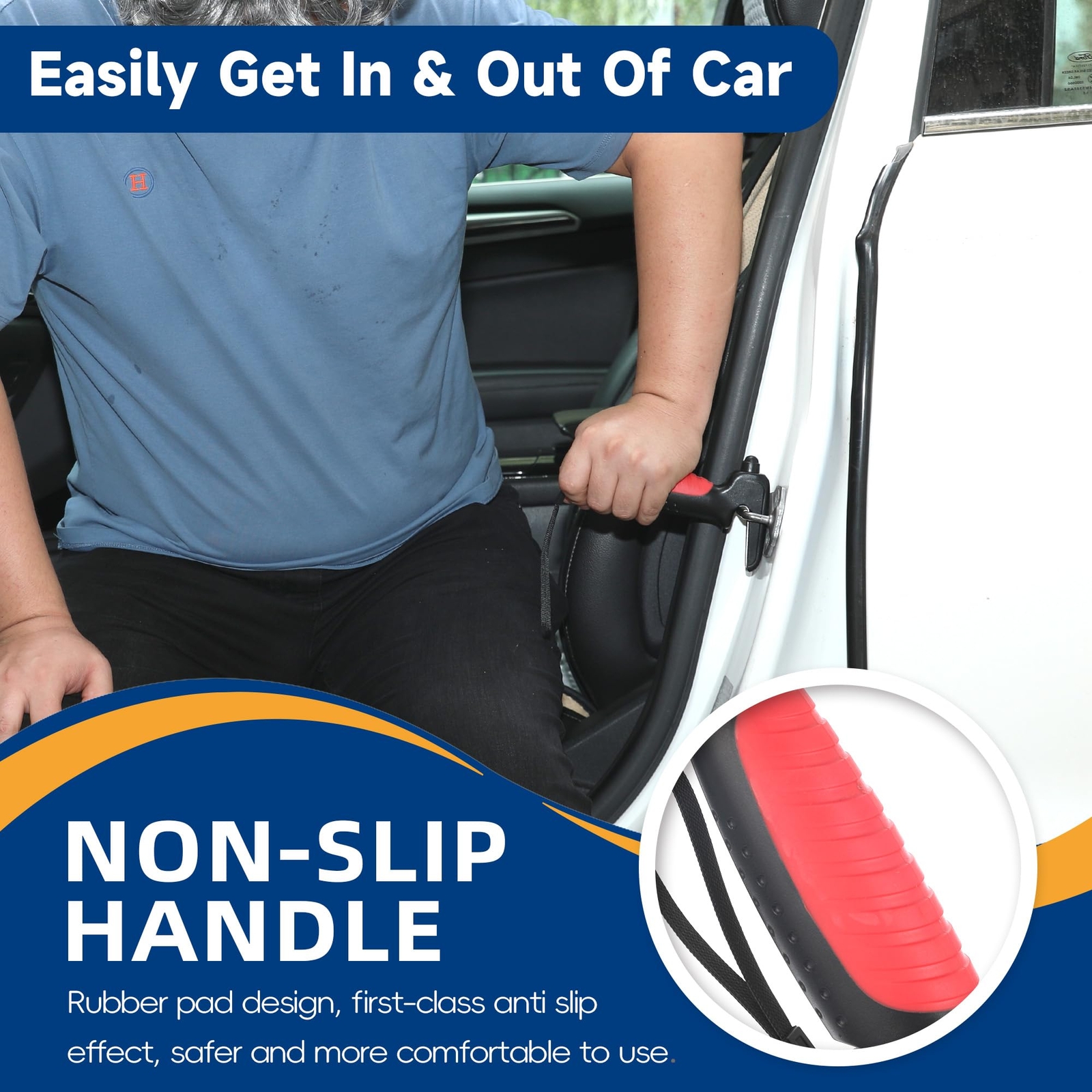 4 in 1 Car Door Handle Assist for Elderly 2PCS - Multifunction Car Transfer A...
