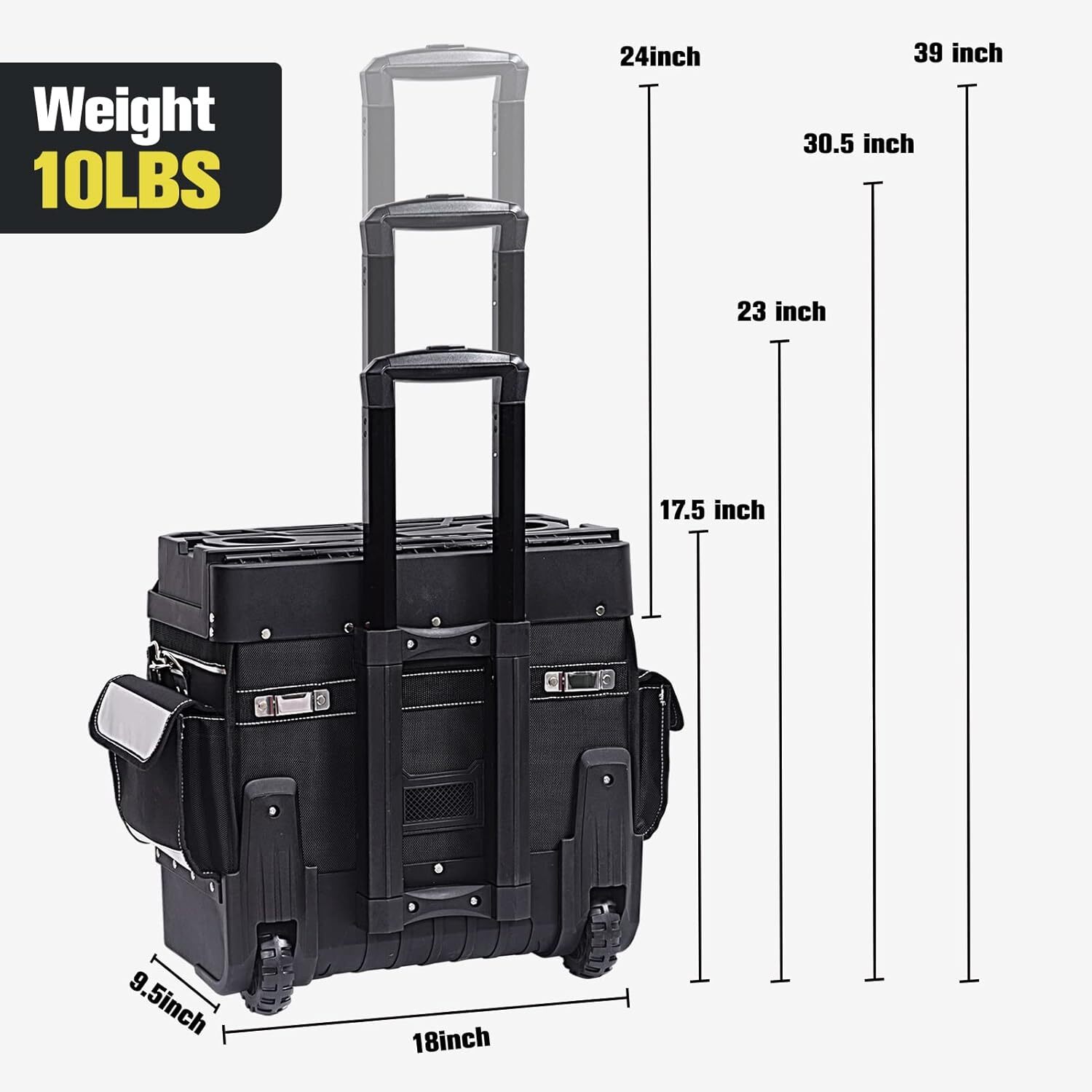 MARUTAI 18‘’ Rolling Tool Kit with Wheels, Tool Bag Organiser.