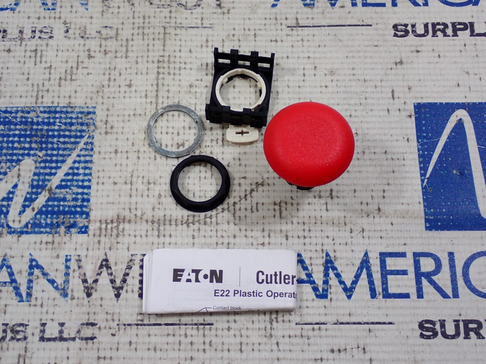 New Eaton E22LPB2 Red Push Pull Button