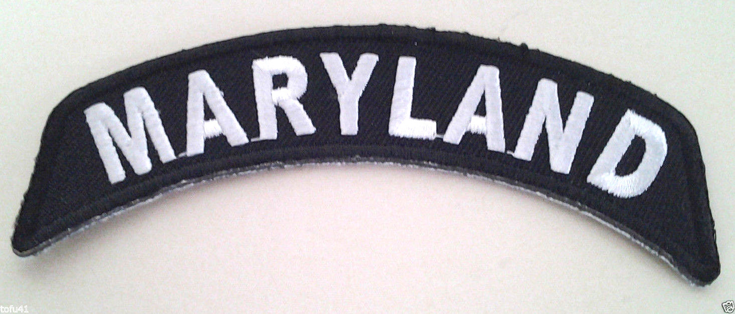 MARYLAND US State Biker Rocker Patch  P1447 E