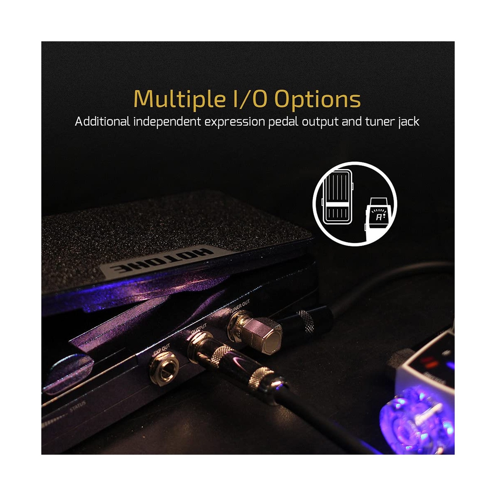 Hotone Wah Active Volume Passive Expression Guitar Effects Pedal Switchable S...