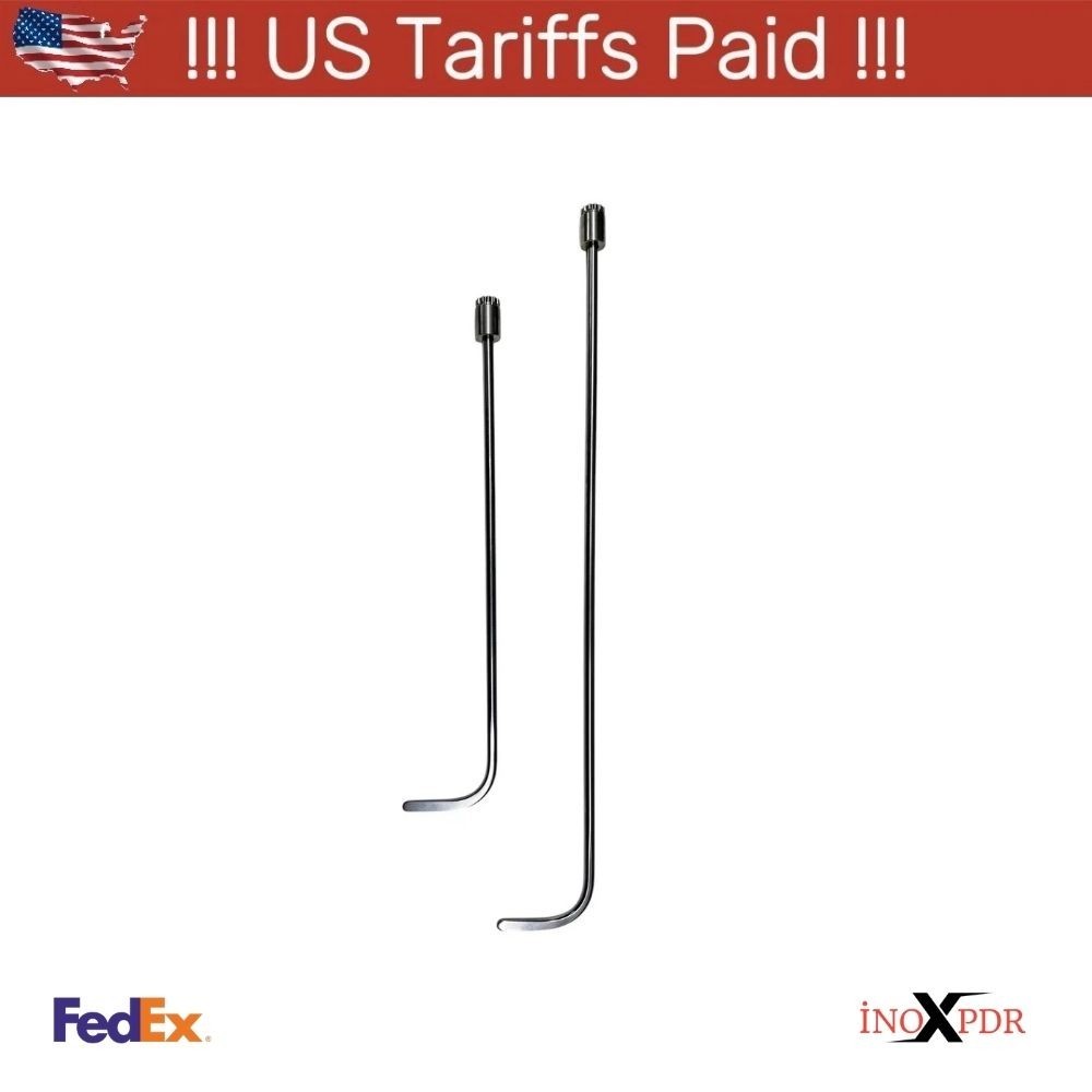 2-Piece 360° Rotatable Single Bend Paintless Dent Repair  (Handle Not Included)