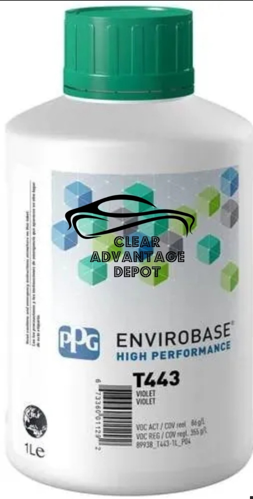 T443 PPG Refinish Envirobase High Performance 1 Liter Violet