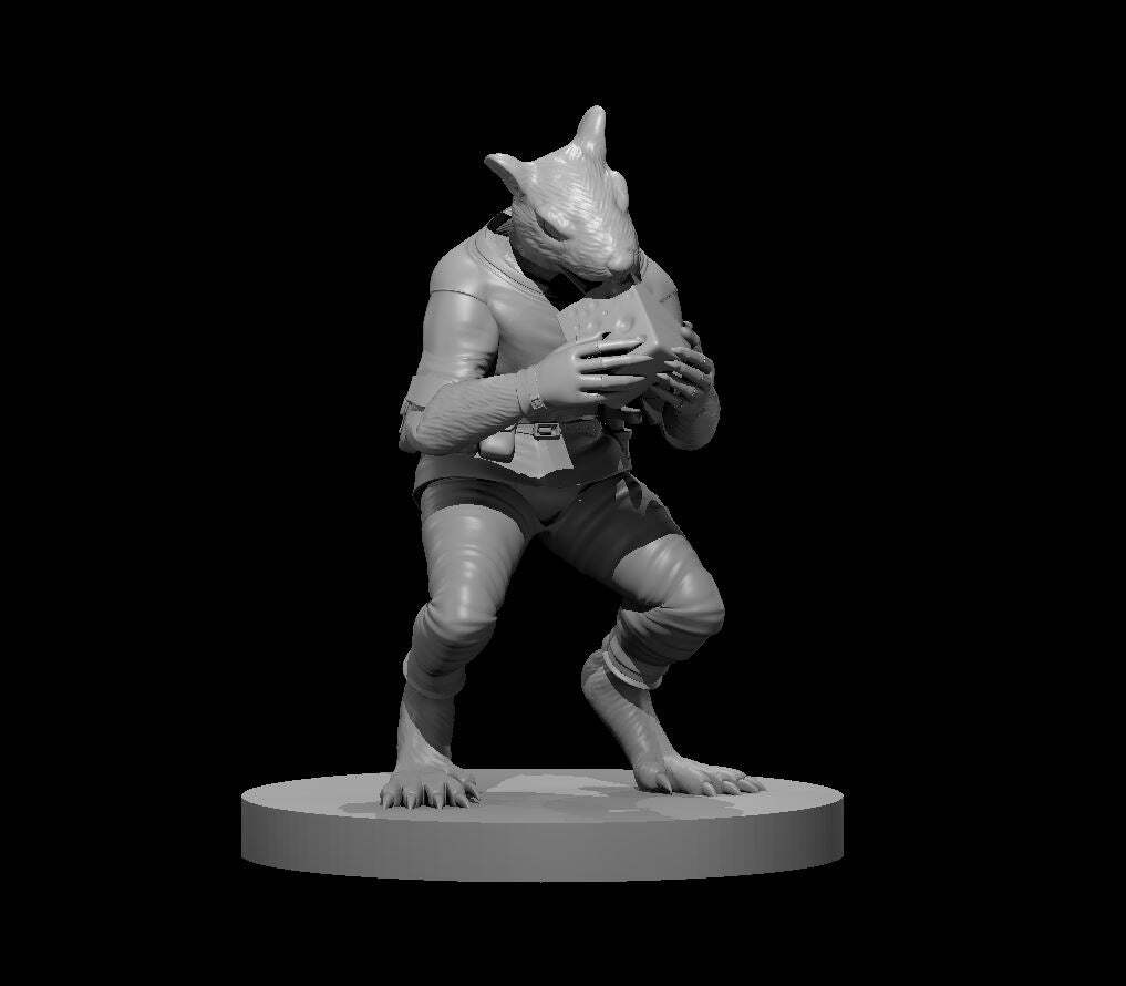 Wererat 3 - DND - Pathfinder - Dungeons & Dragons - RPG - Tabletop - mz4250- Min
