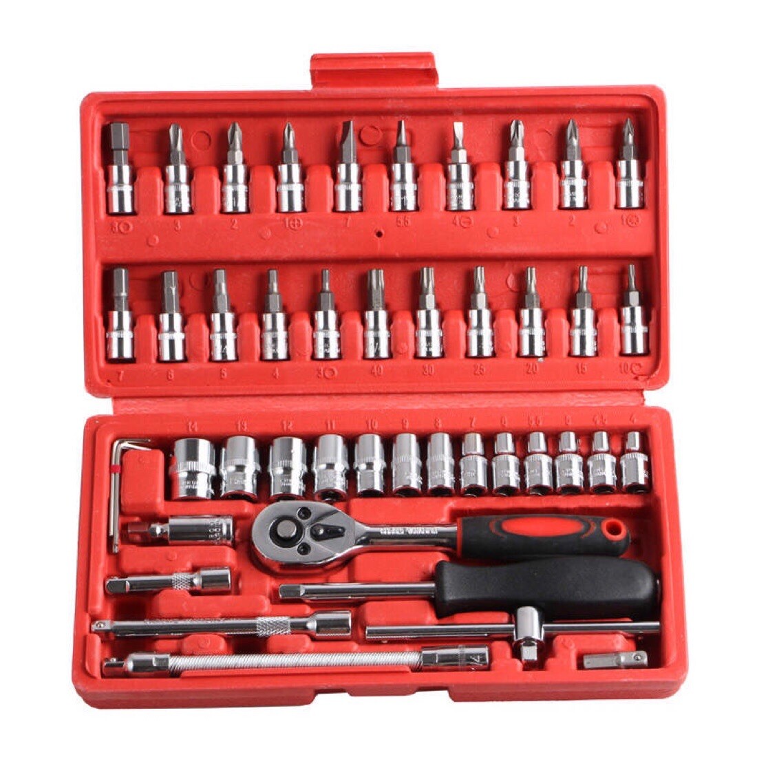 46 pieces essential tools