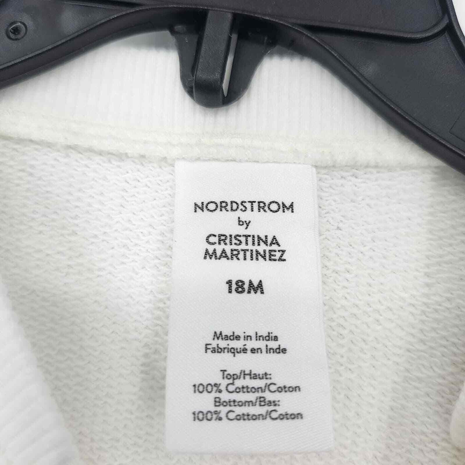 Nordstrom Babies' CM Fleece Faces Sweatshirt In Ivory-Blue To Groom 18Mos. NWT