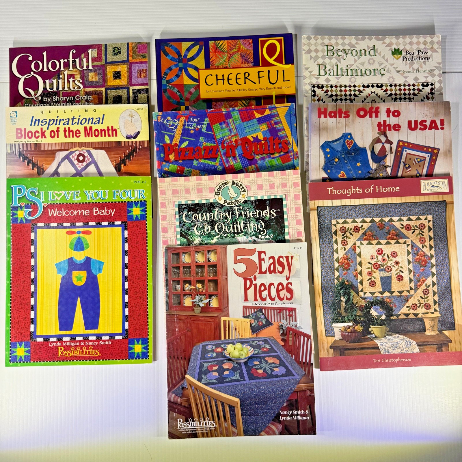 Quilting Quilt Book Magazine Lot Of 10 Ideas Variety Patterns Sewing Appliqué 2