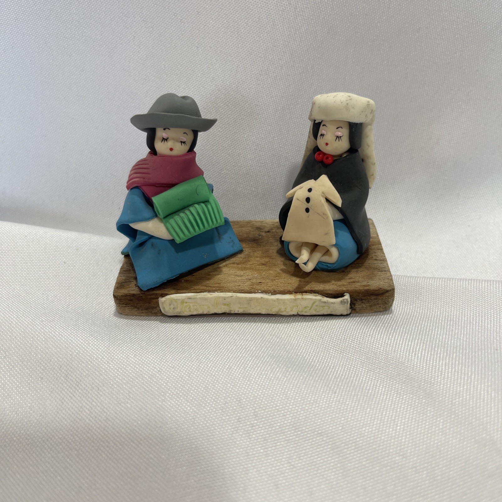 Handcrafted Peruvian Clay Couple