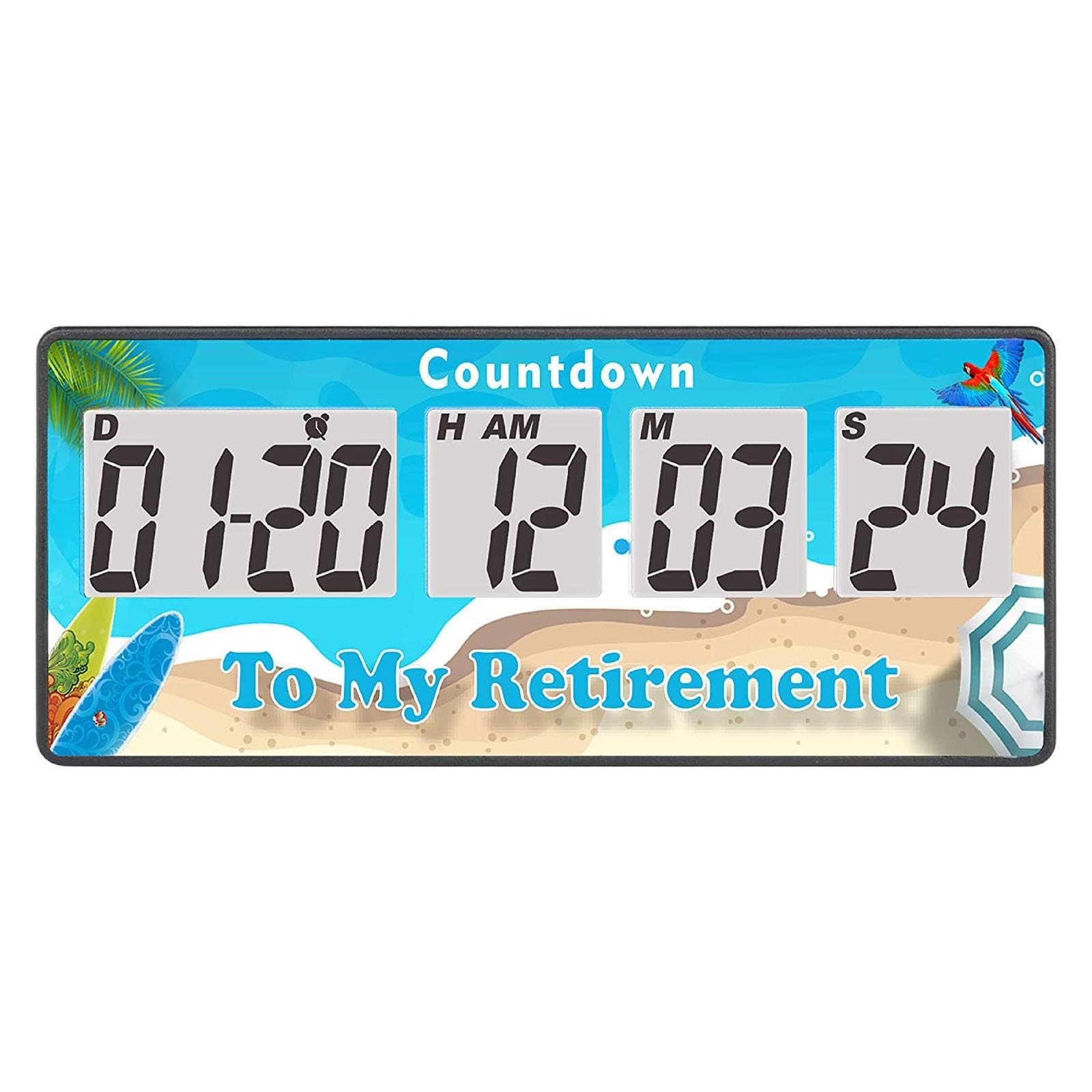 Yooreal Digital 9999 Days Countdown Days Timer Clock,Retirement Countdown Tim...