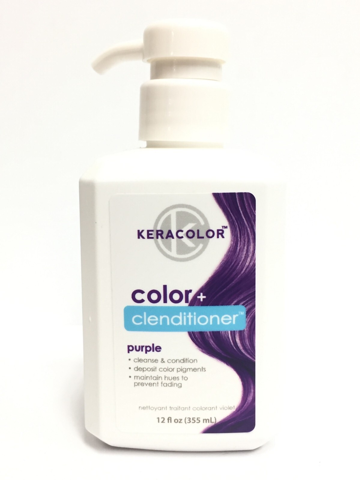 KeraColor Color + Clenditioner - Purple, 12 oz