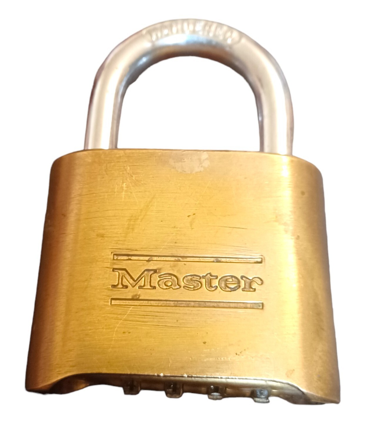 Combination Padlock 2" inch Master Lock No 175D Used WORKING w Combo
