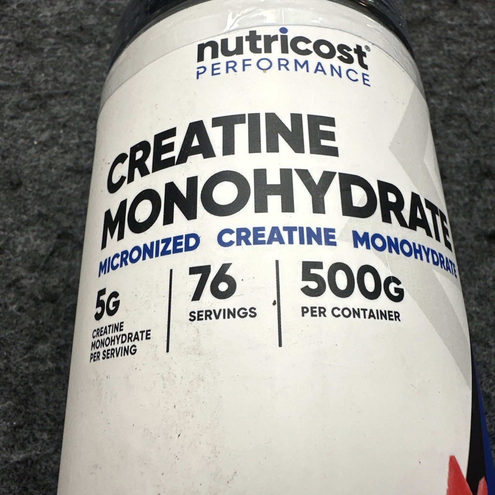 Nutricost Performance Creatine Monohydrate Powder Fruit Punch 500G Exp 5/28